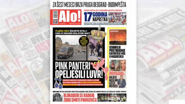 Naslovna strana Alo! novina za 22. oktobar