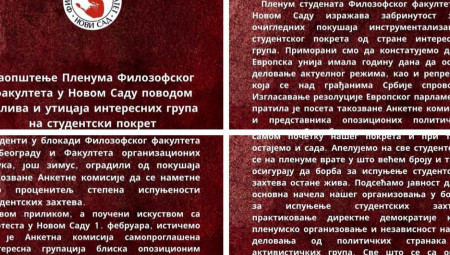 Nakon objave plenumaša iz Novog Sada da Đilasova anketna komisija nije dobrodošla u ovom gradu, ređaju se komentari