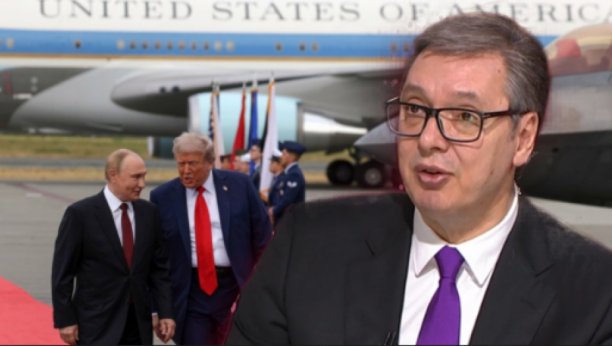 Donald Tramp i Vladimir Putin i Aleksandar Vučić