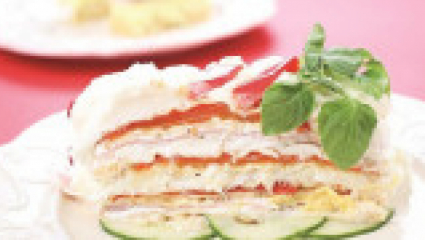 slana torta od pečenih paprika