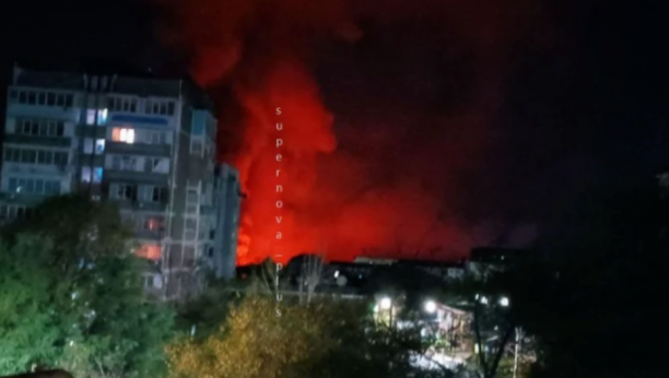 Požar u ruskoj luci Tuapse