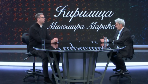 Aleksandar Vučić u emisiji Ćirilica
