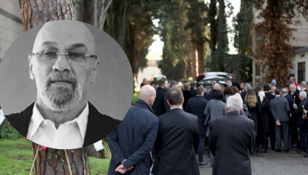 Na večni počinak su ga ispratili najbliži članovi porodice i prijatelji