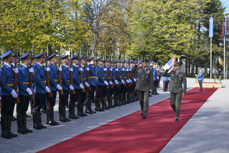 Milan Mojsilović sa načelnikom Generalštaba nacionalne odbrane Grčke generalom Dimitriosom Hupisom