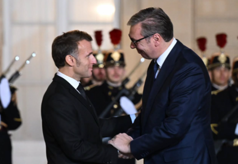 Aleksandar Vučić i Emanuel Makron