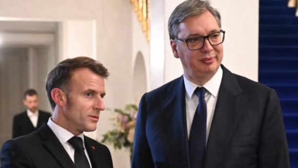 Aleksandar Vučić i Emanuel Makron