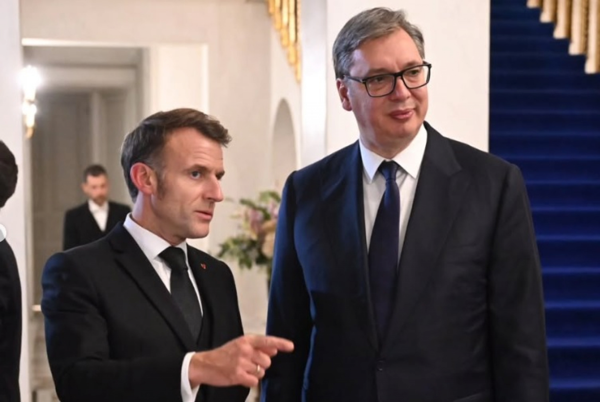 Aleksandar Vučić i Emanuel Makron
