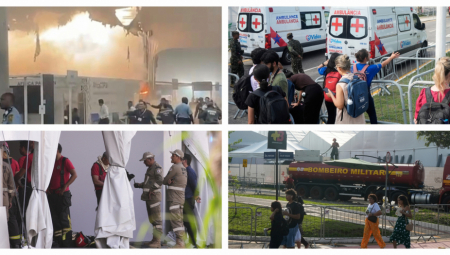 Trinaest ljudi dobilo je medicinsku pomoć na licu mesta zbog udisanja dima u požaru  koji je izbio danas u prostorijama u kojima se održava samit Ujedinjenih nacija o borbi protiv klimatskih promena, COP30 u Belemu u Brazilu, saopštili su organizatori.