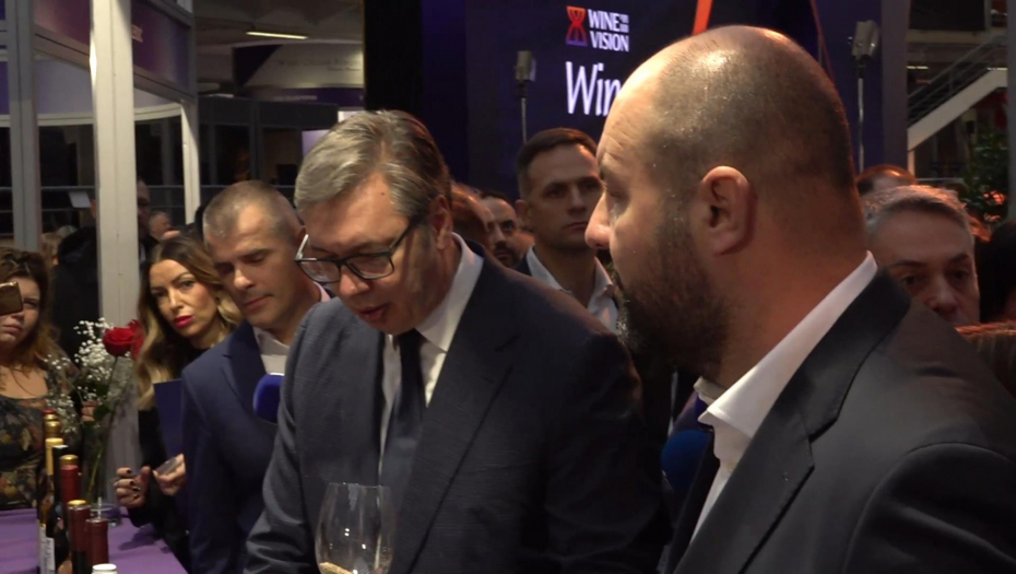 Predsednik Vučić na otvaranju četvrtog sajma Vinska vizija Otvorenog Balkana