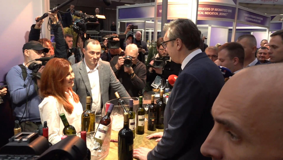 Predsednik Vučić na otvaranju četvrtog sajma Vinska vizija Otvorenog Balkana
