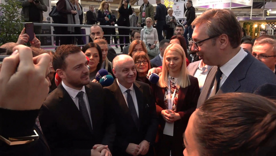 Predsednik Vučić na otvaranju četvrtog sajma Vinska vizija Otvorenog Balkana