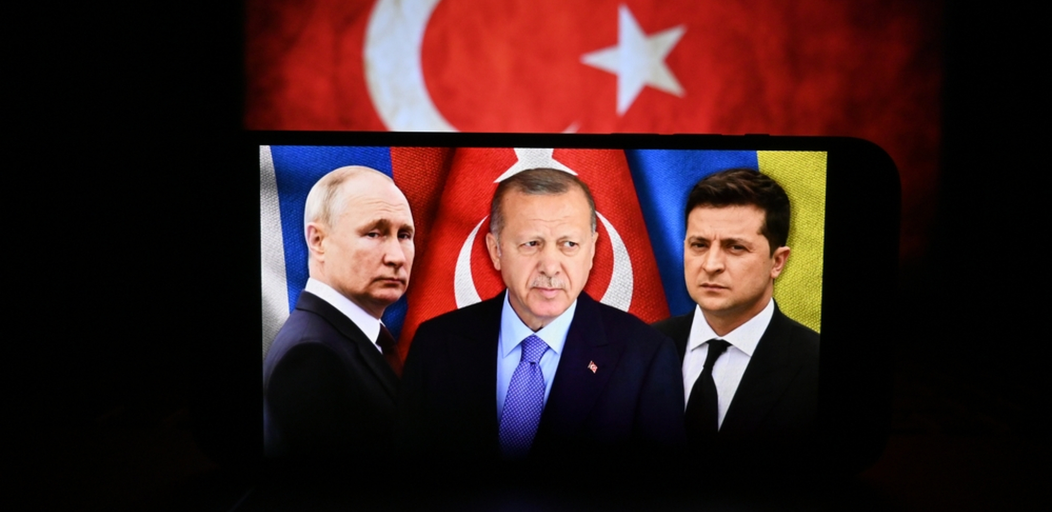 Vladimir Putin, Tajip Erdogan i Volodimir Zelenski