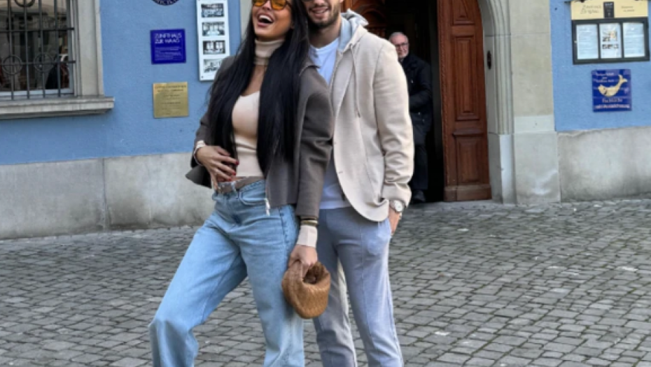 Luka Adžić sa suprugom