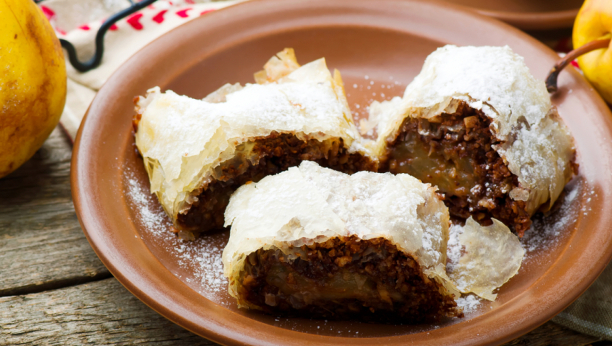 štrudla sa čokoladom