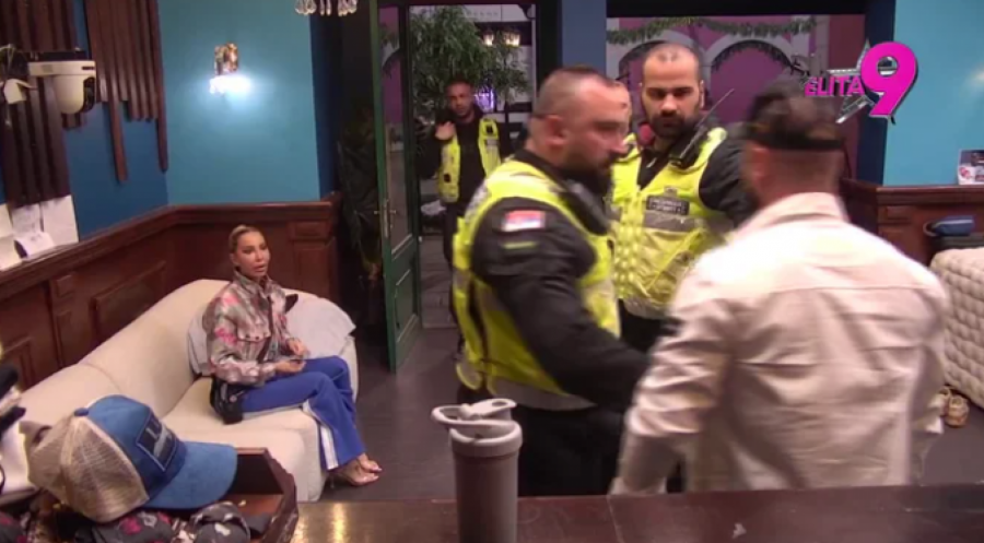 ČETVORICA IZ OBEZBEĐENJA GA DRŽE! Luka Vujović se zaleteo na Ivana Marinkovića, u Eliti 9 opsadno stanje