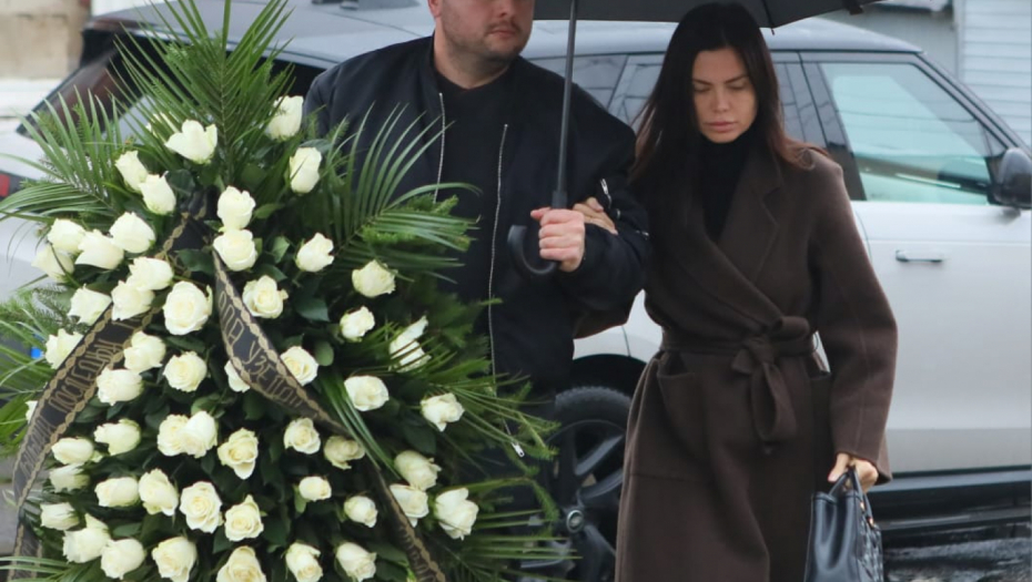 Milica Pavlović na sahrani Ljiljane Jorgovanović 