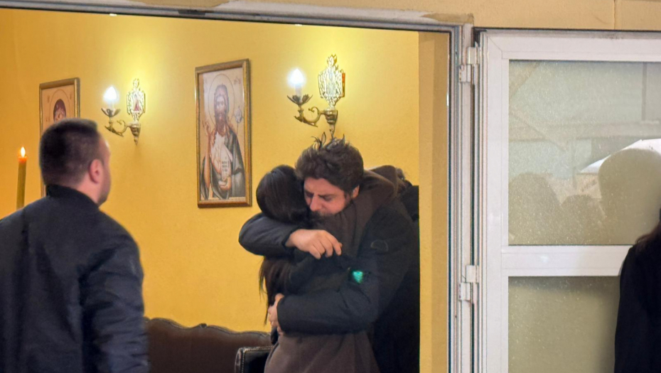 Milica Pavlović na sahrani Ljiljane Jorgovanović 