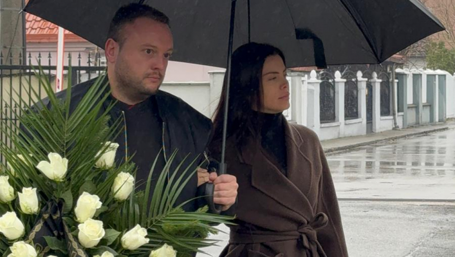 Milica Pavlović na sahrani Ljiljane Jorgovanović 