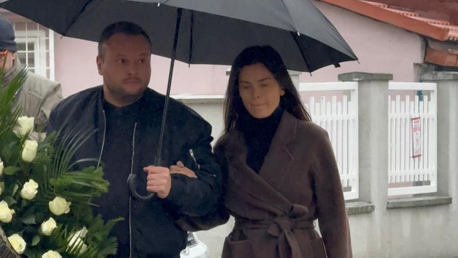 Milica Pavlović na sahrani Ljiljane Jorgovanović 