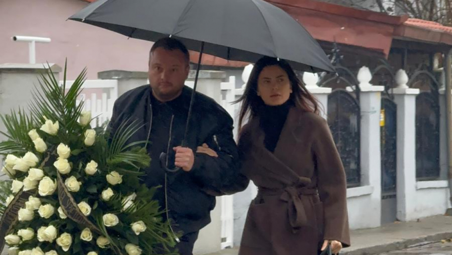 Milica Pavlović na sahrani Ljiljane Jorgovanović 