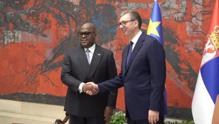 Predsednik Srbije Aleksandar Vučić ugostio je danas  predsednika Demokratske Republike Kongo Feliksa Antoana Čisekedija Čilomba, koji boravi u zvaničnoj poseti Republici Srbiji od danas do 29. novembra.