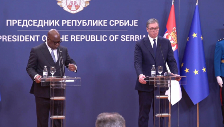 Predsednik Srbije Aleksandar Vučić ugostio je danas  predsednika Demokratske Republike Kongo Feliksa Antoana Čisekedija Čilomba, koji boravi u zvaničnoj poseti Republici Srbiji od danas do 29. novembra.