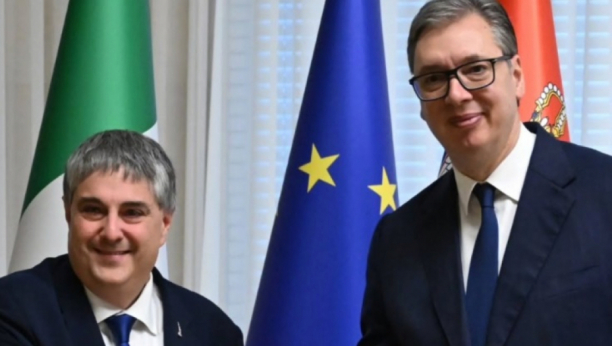 Aleksandar Vučić i Alesandro Đijo Vin