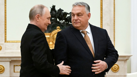 Predsednik Rusije Vladimir Putin i mađarski premijer Viktor Orban razgovarali su danas na sastanku u Moskvi o situaciji u vezi sa Ukrajinom i bilateralnim odnosima