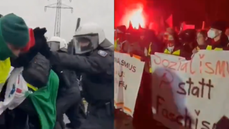 Zbog nasilnih protesta koji su izbili danas u zapadnonemačkom gradu Gisenu povodom osnivanja nove omladinske grupe desničarske stranke Alternativa za Nemačku (AfD) nastali su poremećaji železničkog saobraćaja, a lokalni putevi u Gisenu i široj okolini su zatvoreni, saopšteno je iz železničke uprave savezne države Hesen.