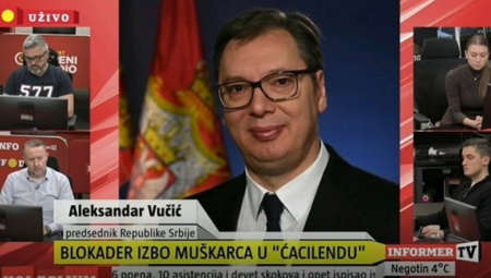 Predsednik Srbije Aleksandar Vučić obrača se javnosti