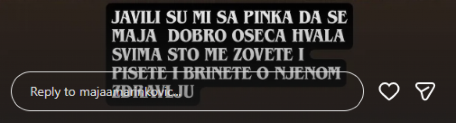 "NEMAM NIKAKAV KONTAKT S NJOM" Takiju nije dozvoljeno da vidi Maju nakon operacije, otkrio najnovije informacije!