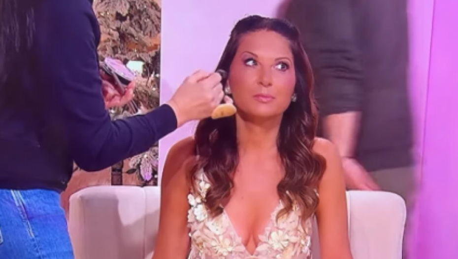 Sanja Marinković na snimanju emisije 