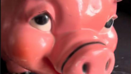 U snimku koji je brzo postao viralan, TikTokerka pokazuje kako iz otvora na dnu kasice izvlači plastične kesice i pita se šta bi u njima moglo da bude