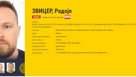 Evropska agencija za sprovođenje zakona (Europol) danas je objavila ažuriranu listu od 50 begunaca na kojoj se našao i vođa „kavačkog klana“ Radoje Zvicer.