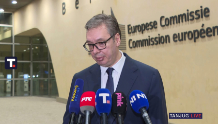 PREDSEDNIK SRBIJE SE OBRAĆA IZ BRISELA Vučić: Dva sata je trajao razgovor, na poziv Ursule, prisustvovao je i Košta (VIDEO)