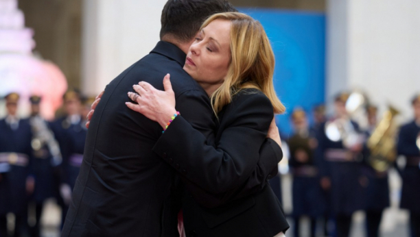 Đorđa Meloni i Volodimir Zelenski
