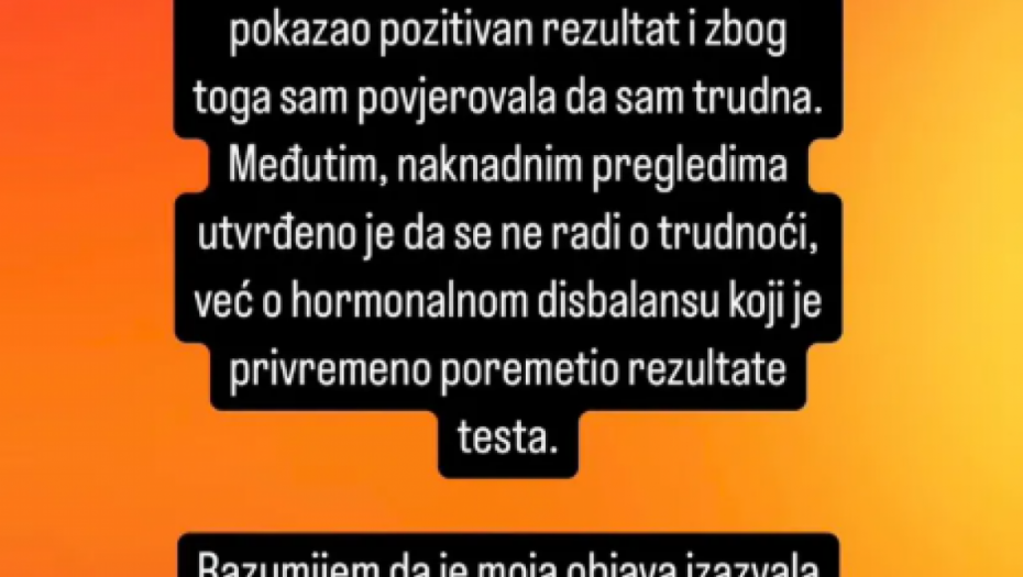 Ava Karabatić demantovala da je trudna 