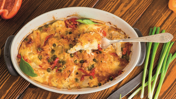 musaka od pečenih paprika