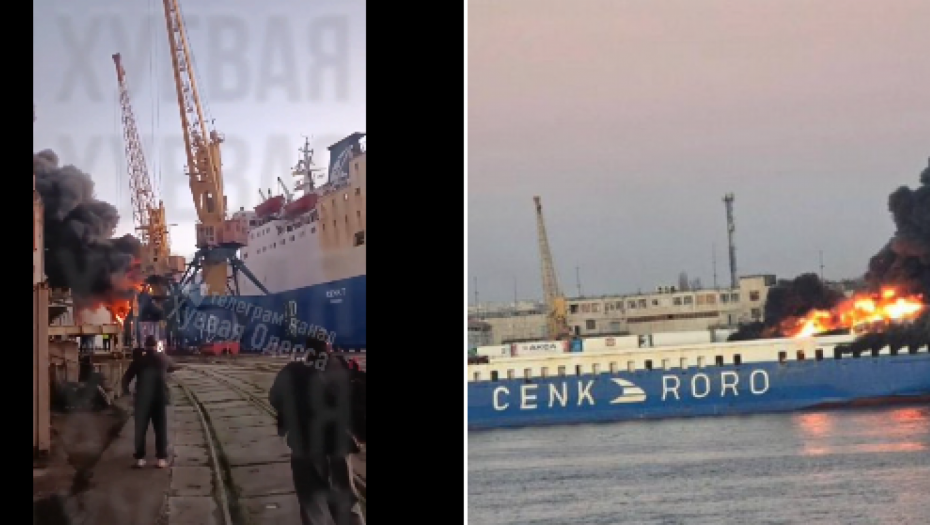 Pogođen turski brod u Ukrajini