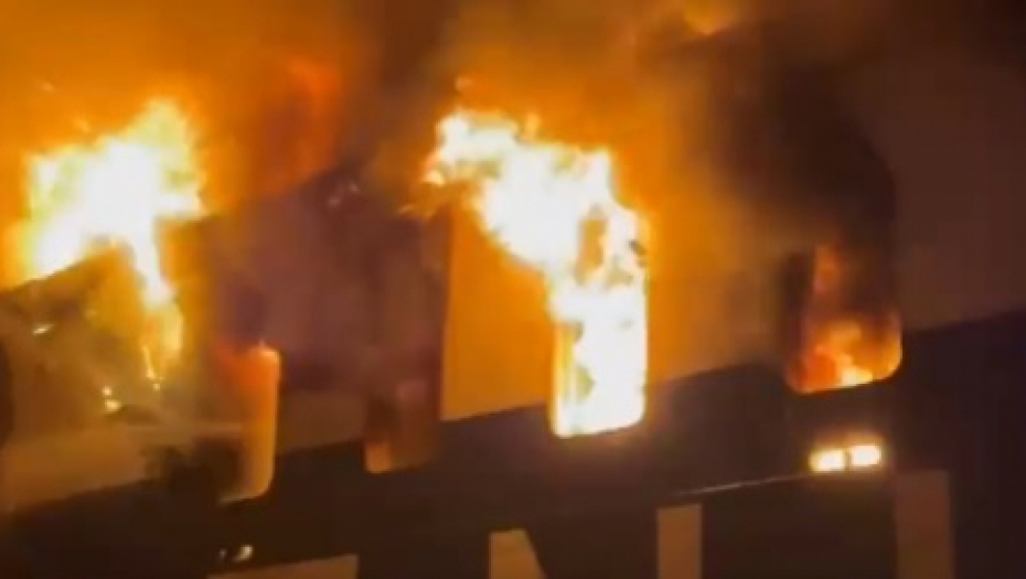 Požar na brodu u Odesi