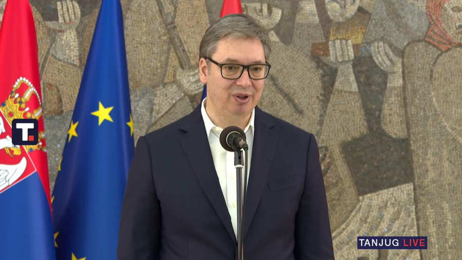 Predsednik Vučić na prijemu učenika Tehničke škole 