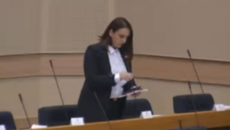 Hoće li računi za električnu energiju biti veći od 1. januara pitanje je koje je Zagorka Grahovac postavila na engleskom jeziku u Narodnoj skupštini RS
