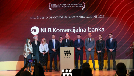 NLB Komercijalna banka dobitnik je prestižnog priznanja Društveno odgovorna kompanija godine, koje joj je Srpska asocijacija menadžera dodelila za kontinuirano ulaganje u zajednicu kroz program NLB Organic.