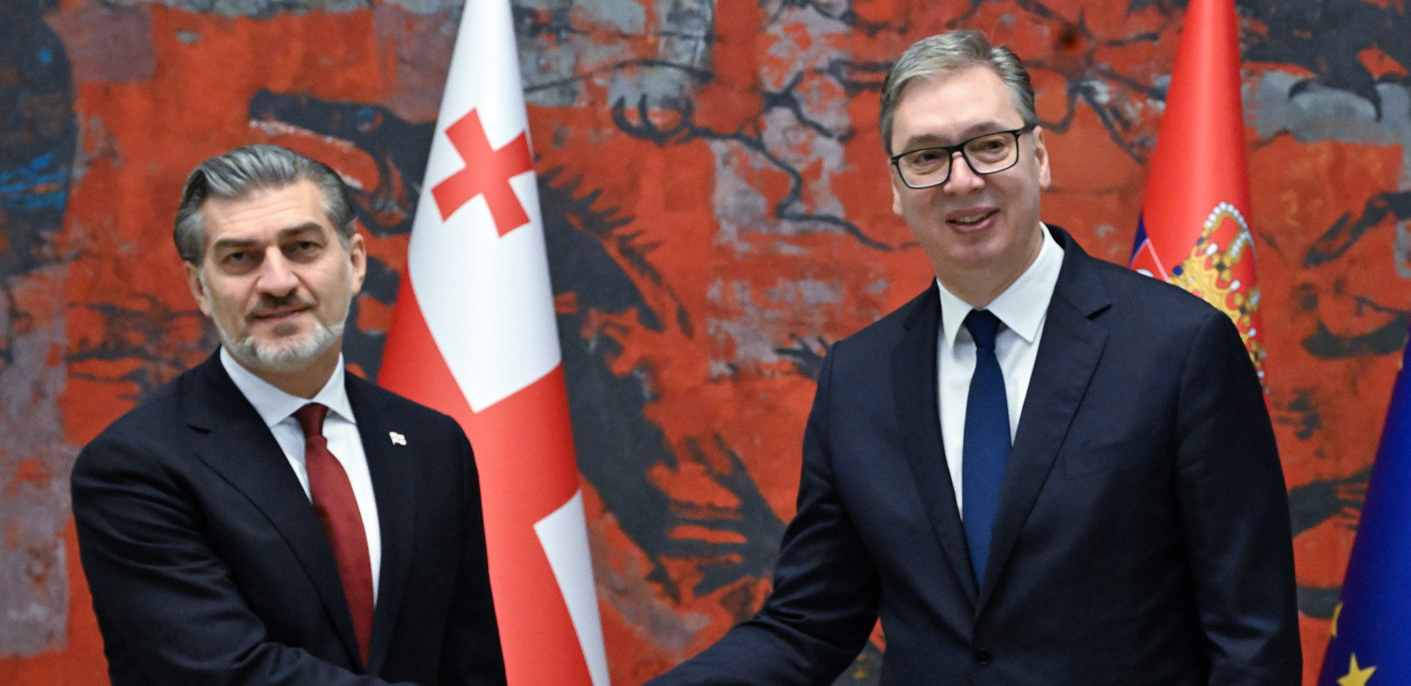 Aleksandar Vučić i Mihail Kavelašvili