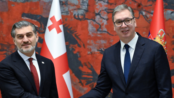 Aleksandar Vučić i Mihail Kavelašvili