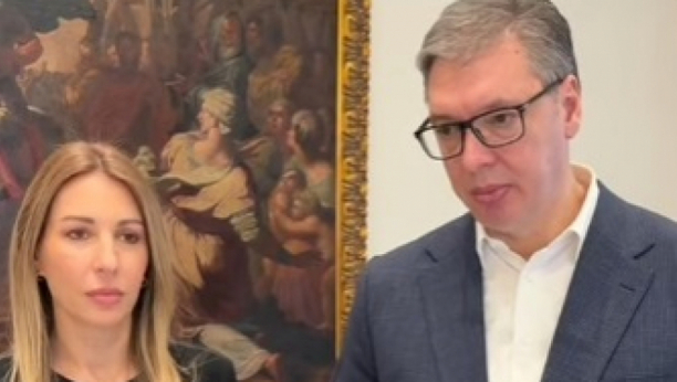 Aleksandar Vučić i Dubravka Đedović Handanović