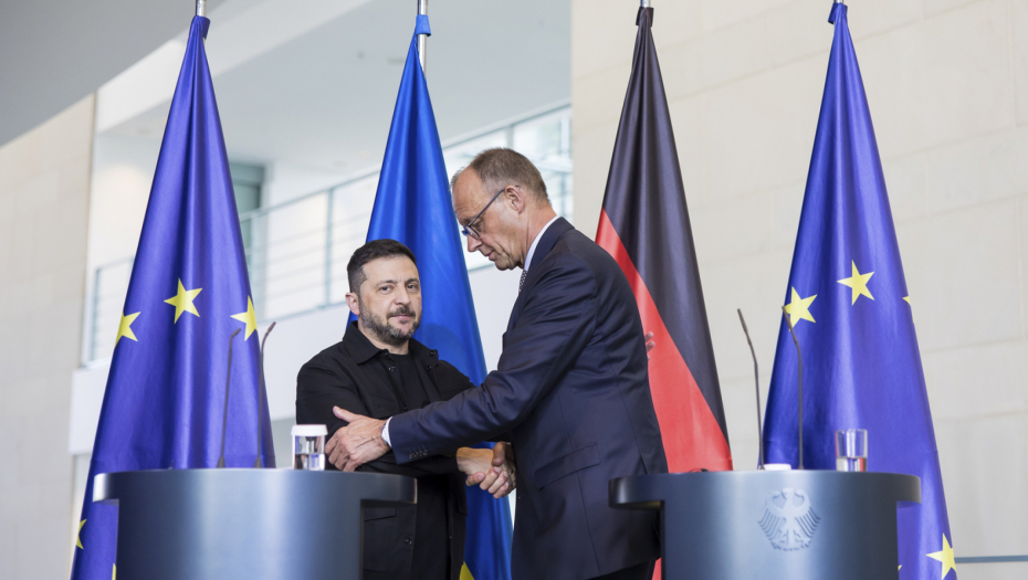 Fridrih Merc i Volodimir Zelenski