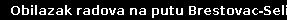 Obilazak radova na putu Brestovac-Seli&scaron;te