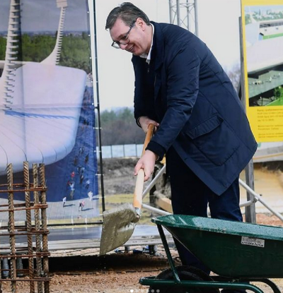 Predsednik Srbije položio kamen temeljac
