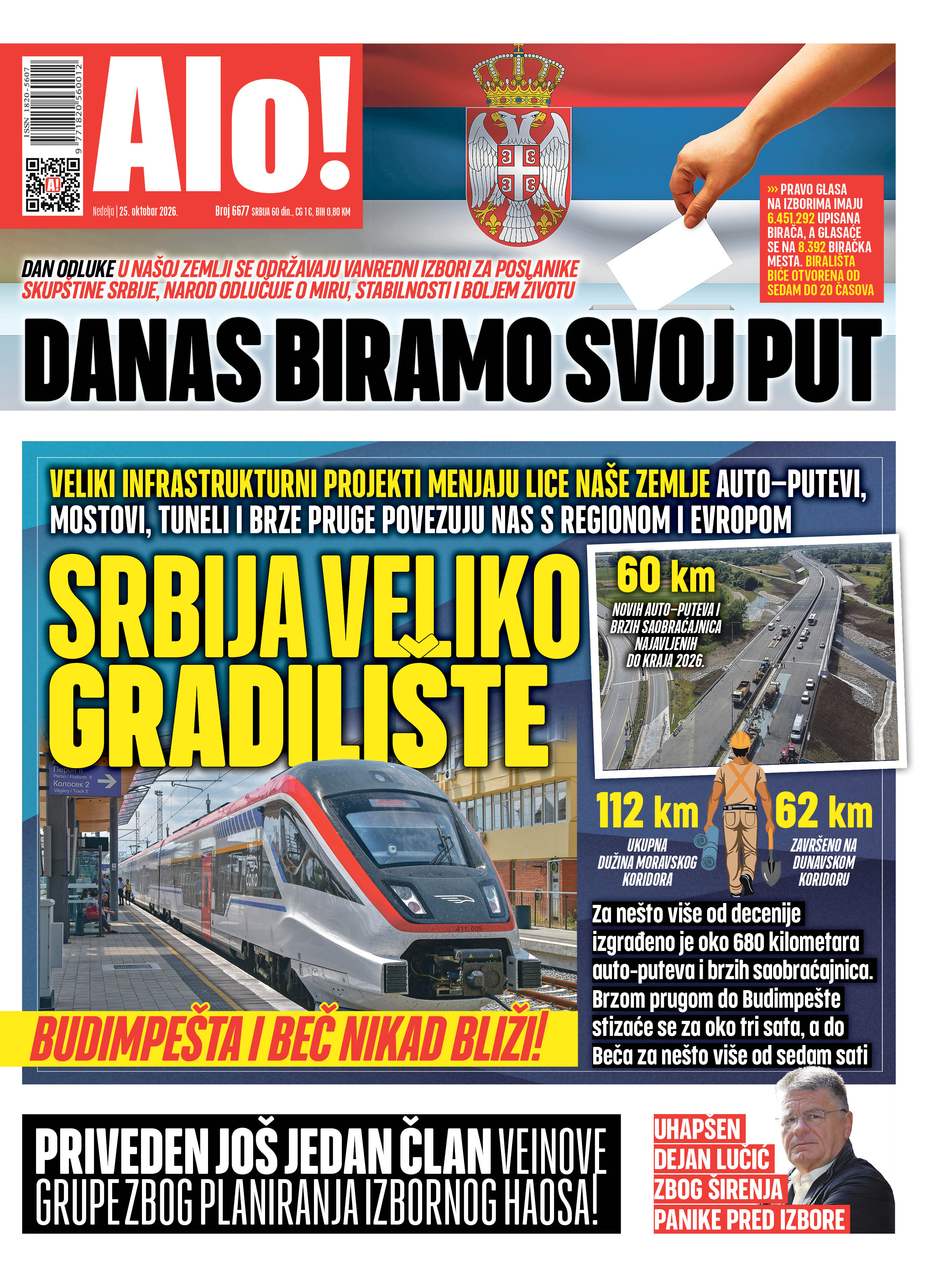 Naslovna strana Alo! novina